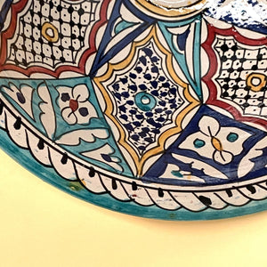 Lavatório árabe de cerâmica multicolor 40cm
