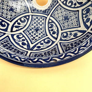Lavatório de cerâmica marroquina de Fez 40cm