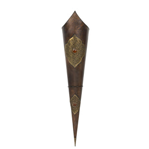 Antorcha árabe de cobre aplique de pared 120cm