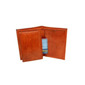 Cartera billetera marroquí de cuero para hombre