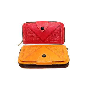 Cartera marroquí de cuero natural Rif - Varios colores
