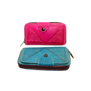 Cartera marroquí de cuero natural Rif - Varios colores