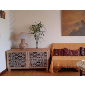 Celosía árabe de madera diseño mekness 60x30cm