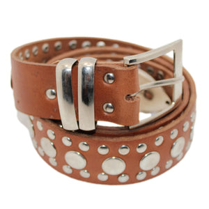 Cinturón marroquí de cuero natural modelo Sabr