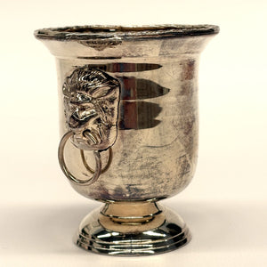 copa níquel bañada plata detalle