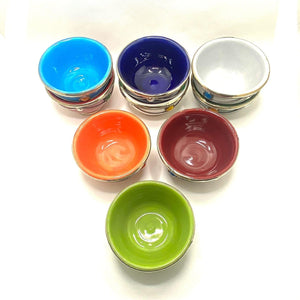 Cuenco marroquí de cerámica y alpaca mini