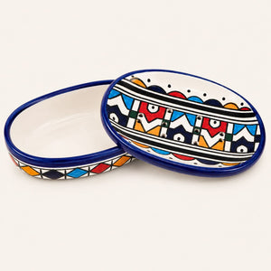 jabonera marroquí Fez multicolor abierta