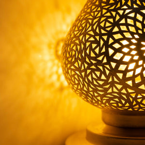 Lámpara árabe de latón dorada 7 tamaños