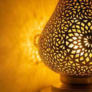 Lámpara árabe de latón dorada 7 tamaños