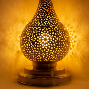 Lámpara árabe de latón dorada 7 tamaños