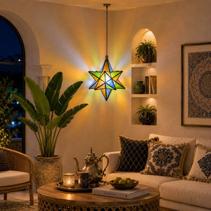 Candeeiro Estrela Cristal Árabe A11 40x37
