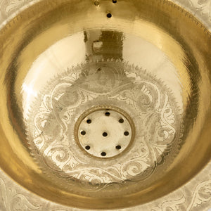 Lavabo marroquí de latón dorado