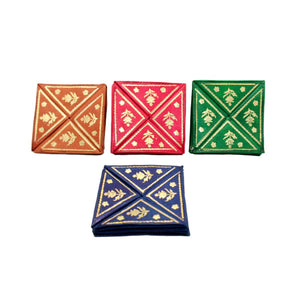 Monedero marroquí de cuero natural billetero