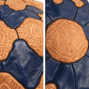 Puff árabe de piel AZRU detalles