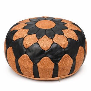 Puff árabe de piel ERFOUD 55cm