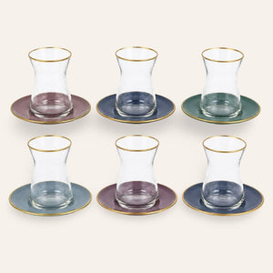 RAKLE juego vasos turcos multicolor