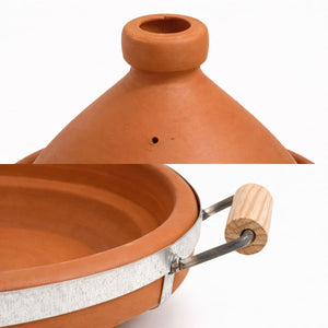 tajín asas marroquí cocina 34cm detalle