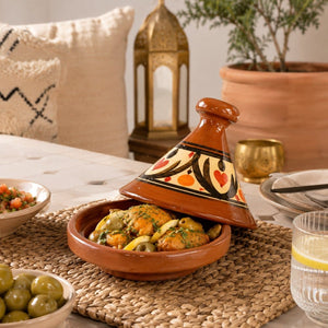 tajín marroquí cocina cerámica 22cm