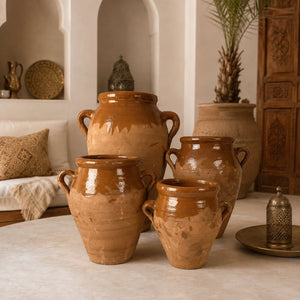 tangía marroquí barro artesanales set