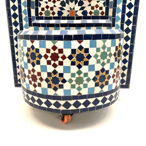 Fonte Árabe em Azulejo Multicolor Esculpido à Mão 90x50
