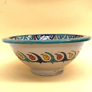 Lavatório árabe de cerâmica multicolor 40cm