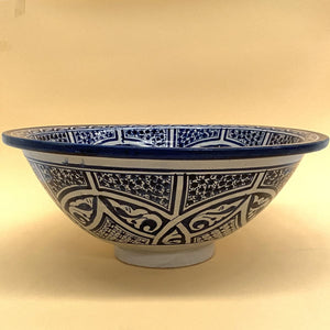 Lavatório de cerâmica marroquina de Fez 40cm