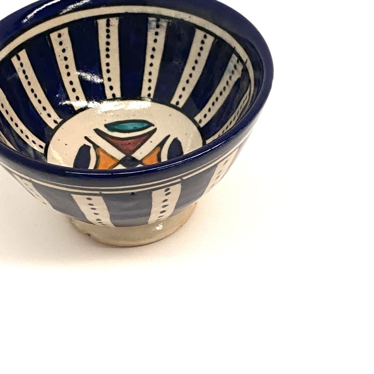 Tigela de cerâmica árabe para tapas e molhos