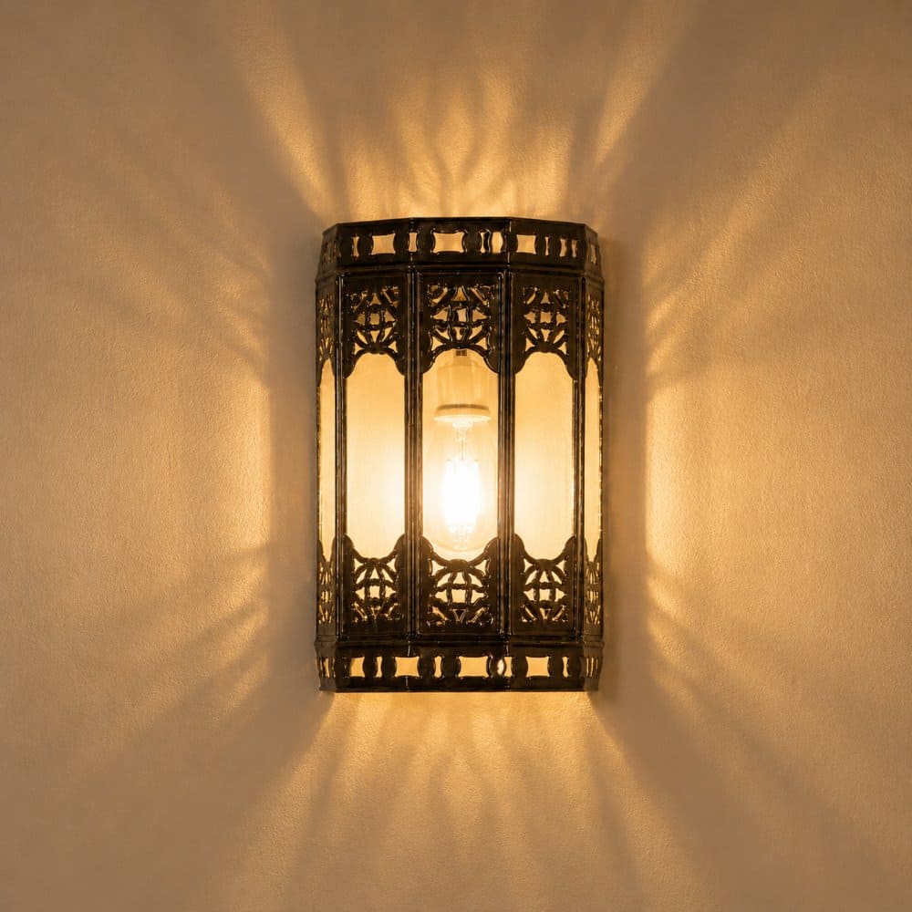aplique árabe transparente cristal 22cm