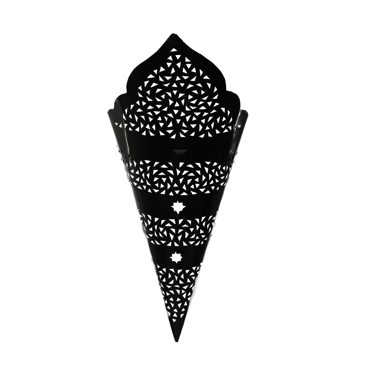 Aplique marroquí de forja calada tres estrellas