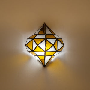 aplique marroquí diamante mostaza