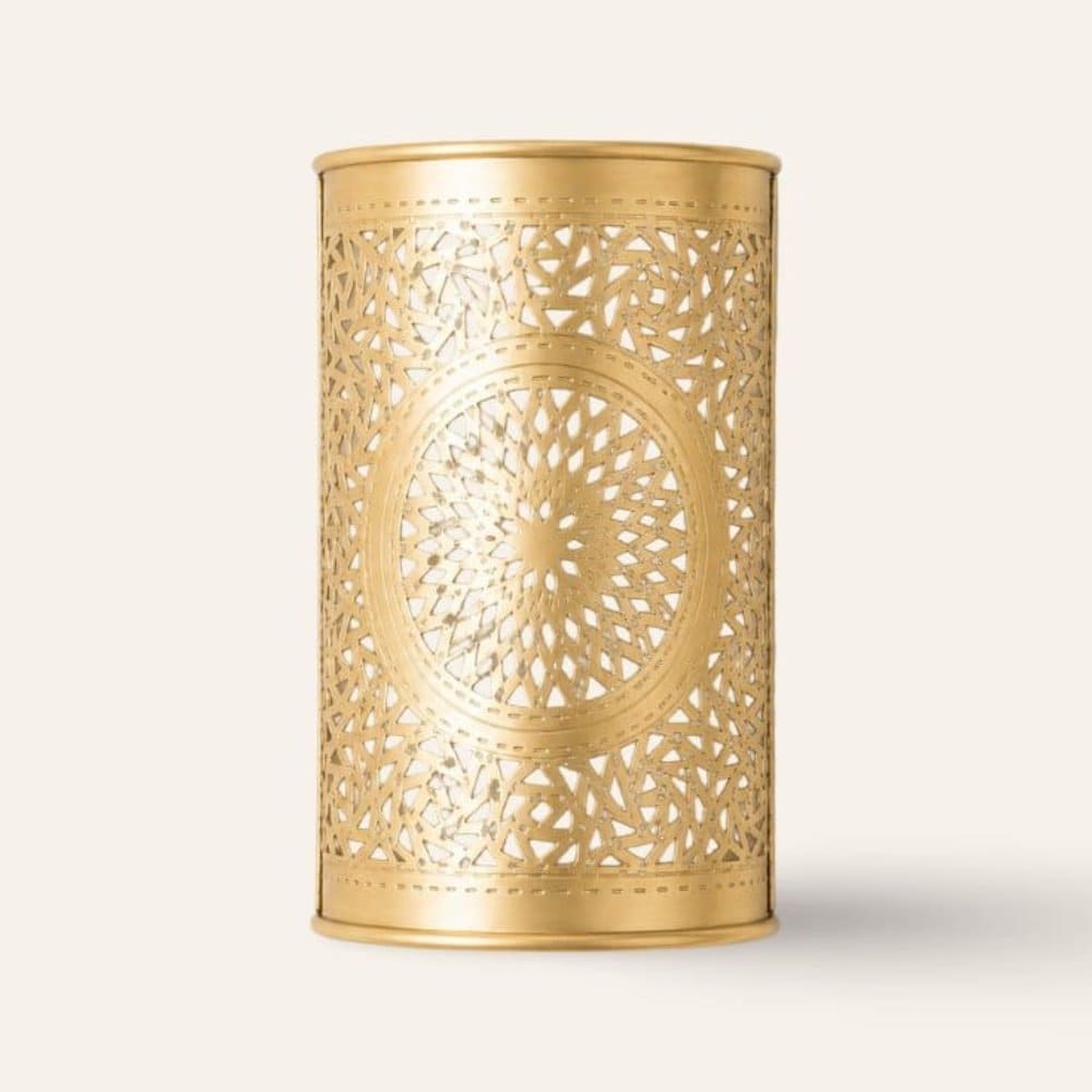 aplique marroquí dorado latón estrella