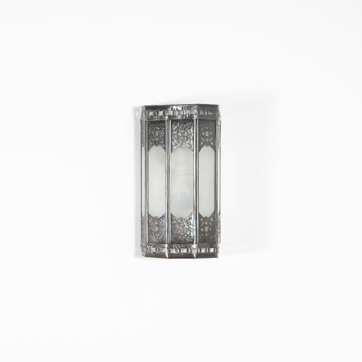 aplique marroquí de forja y cristal Bism 22