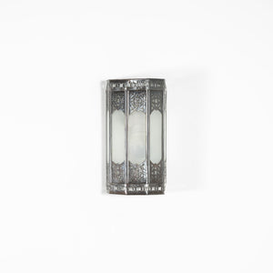 aplique marroquí de forja y cristal Bism 22