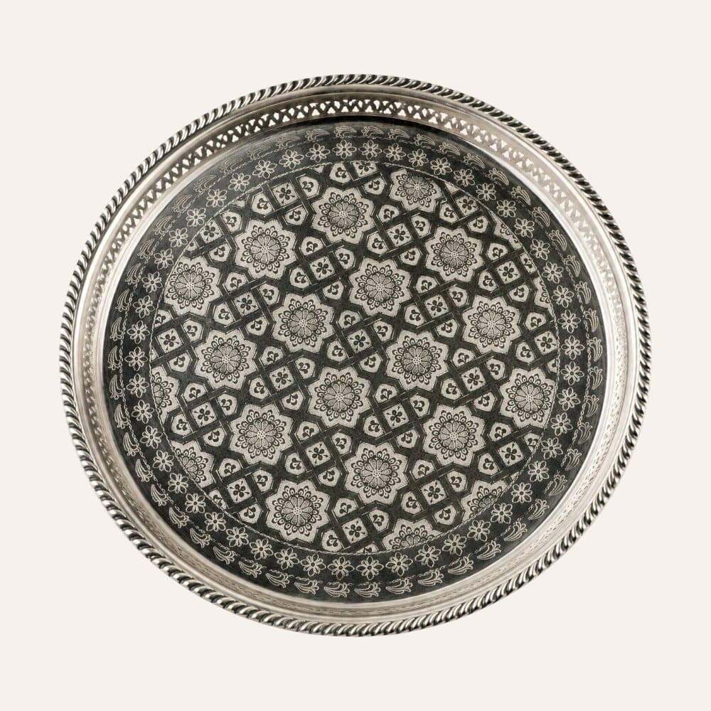 bandeja marroquí patas alpaca 32cm