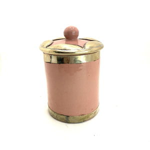 Bombonera marroquí de cerámica y alpaca árabe