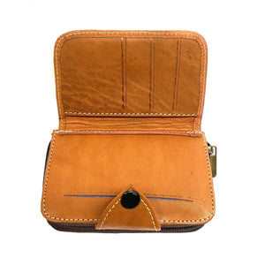 Carteira marroquina de couro natural Sgir