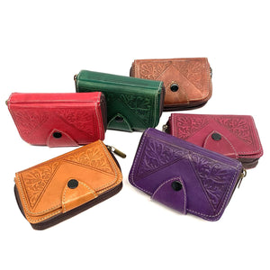 Carteira marroquina de couro natural Sgir