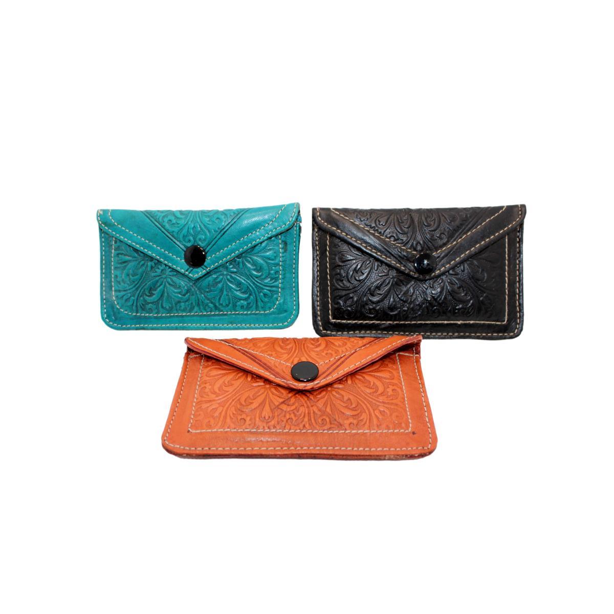 Cartera marroquí de cuero natural Lesh