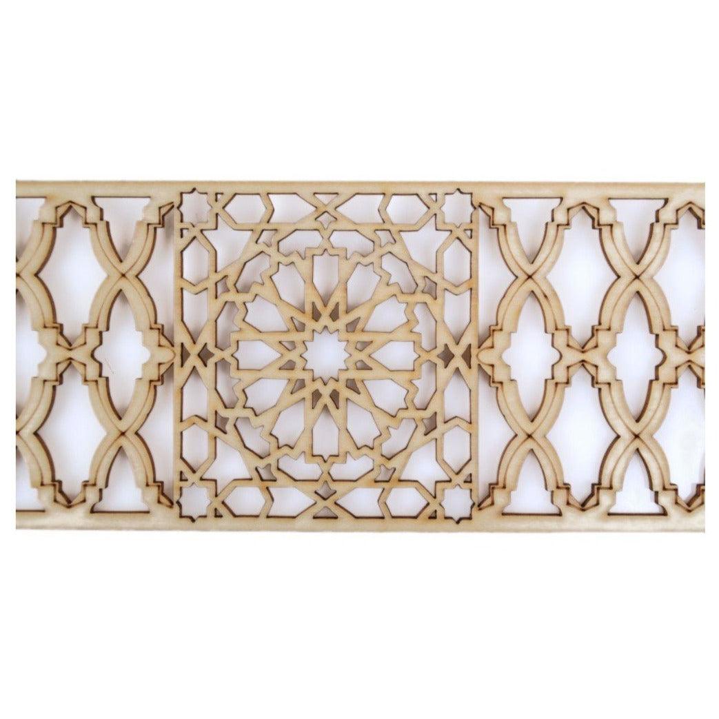 Celosía Árabe de Madera Calada - Modelo 10