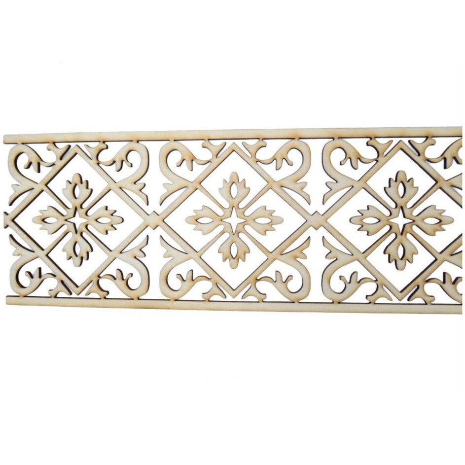 Celosía Árabe de Madera Calada - Modelo 2 - 50cm