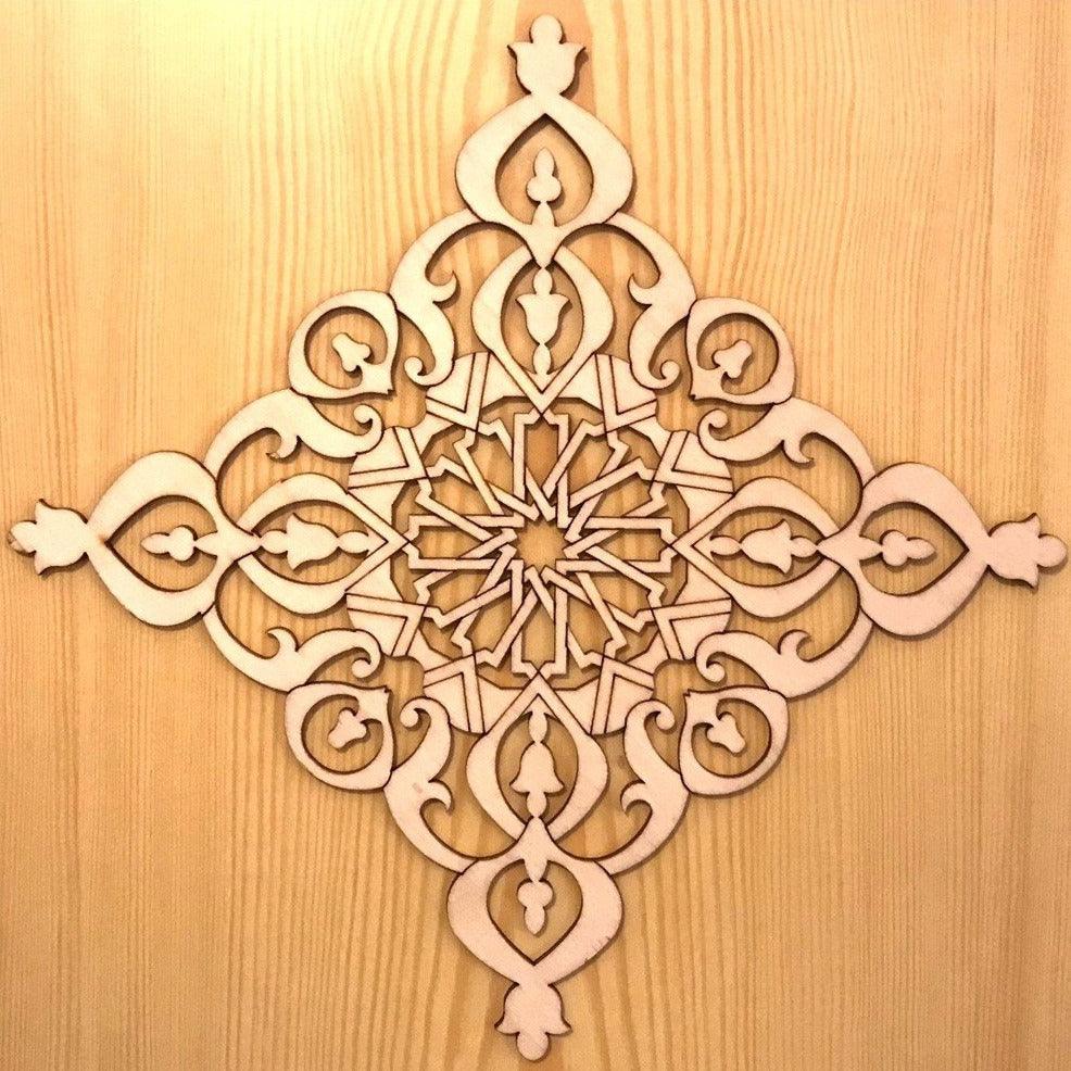 Celosía Árabe de Madera Calada - Modelo 6