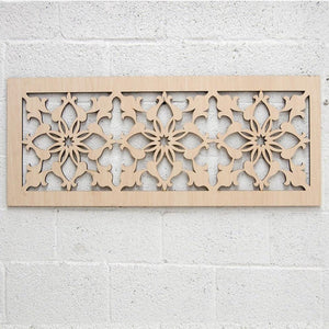 Celosia de madera - Diseño Medieval - 120x50cm