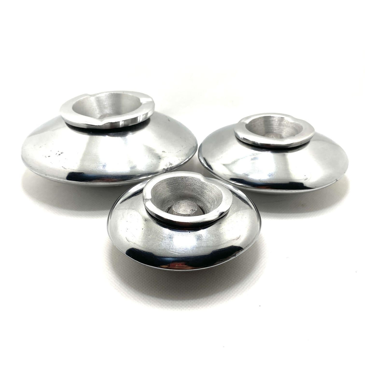 Cenicero marroquí redondo plateado