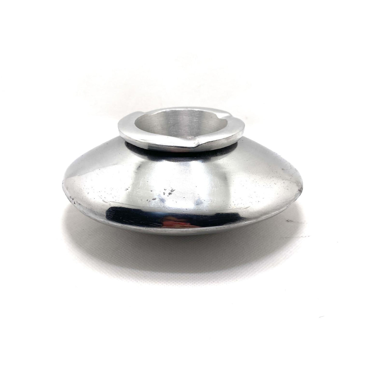 Cenicero marroquí redondo plateado