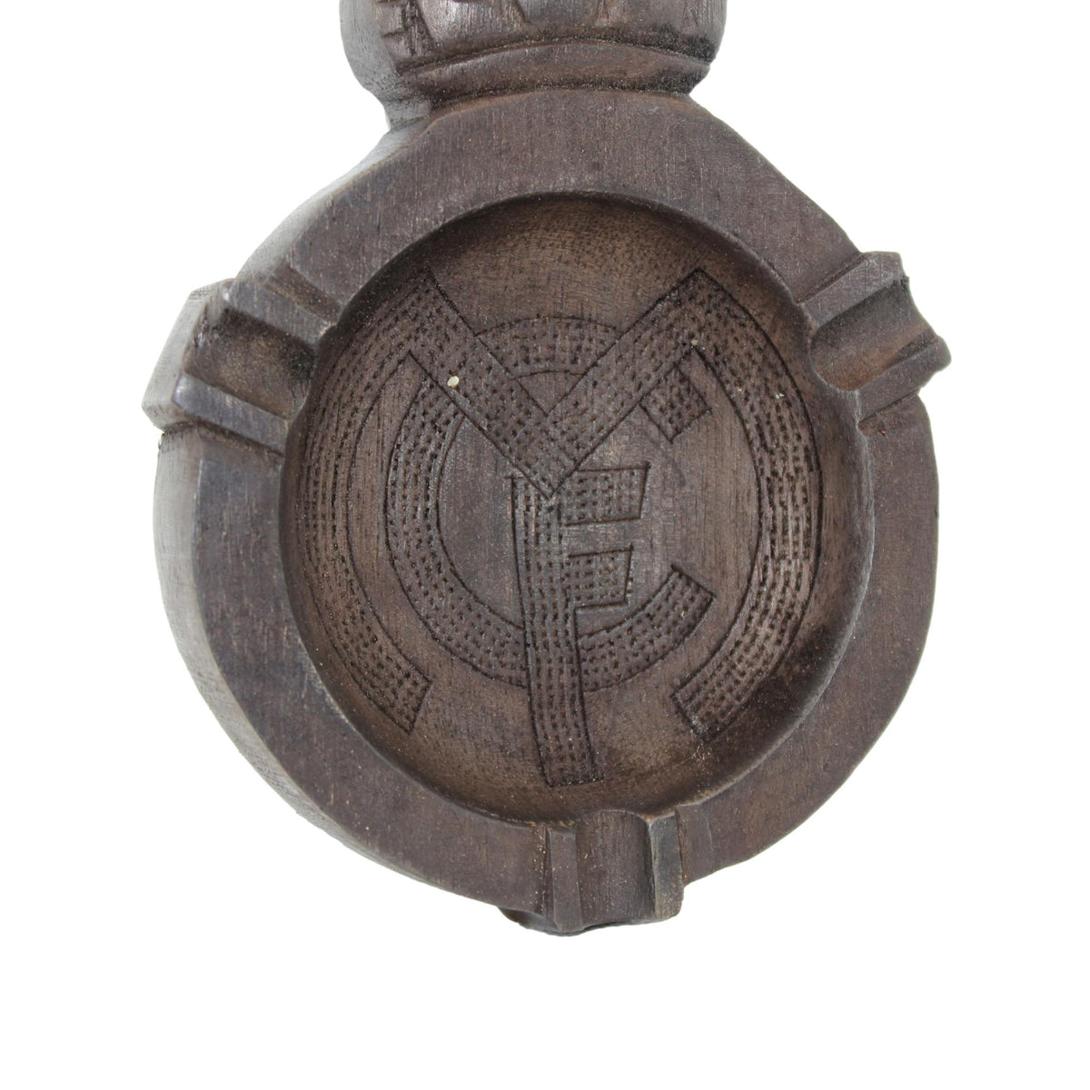 Cenicero Real Madrid artesanal de madera