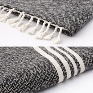 colcha marrakech 185 gris detalle