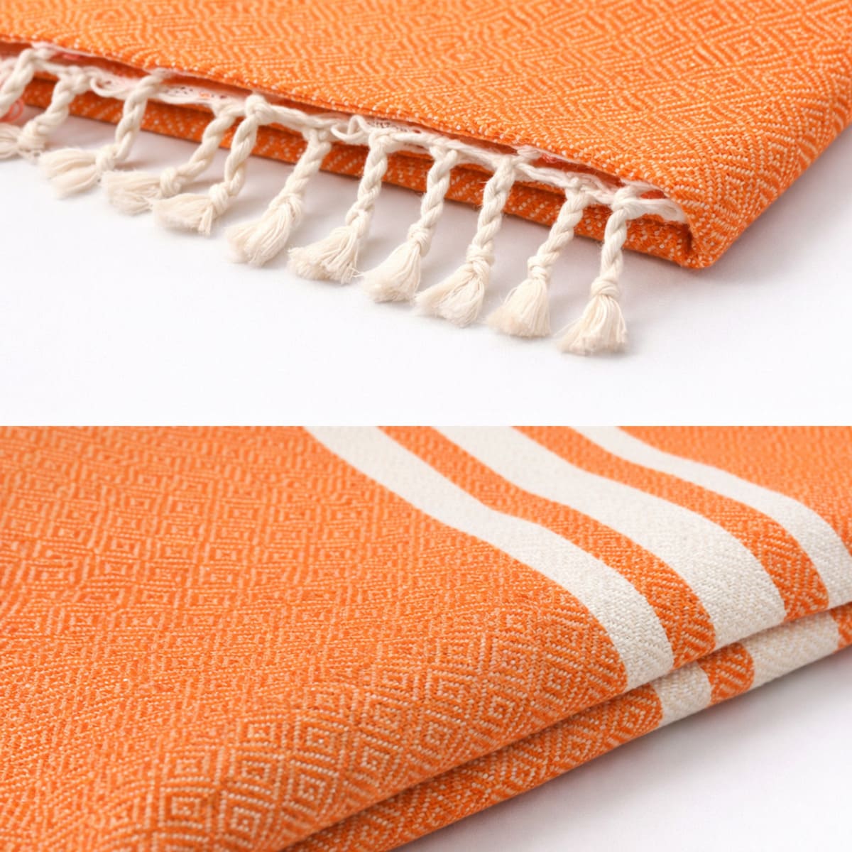 colcha marrakech 185 naranja detalle