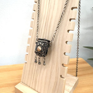 colgante marroquí alpaca piedra