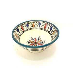Cuenco marroquí de cerámica pintado 18cm