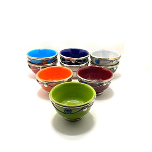 Cuenco marroquí de cerámica y alpaca mini